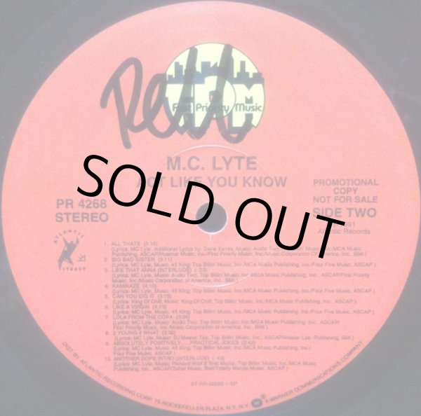 画像3: MC LYTE / ACT LIKE YOU KNOW (3)