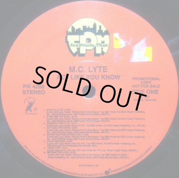 画像2: MC LYTE / ACT LIKE YOU KNOW (2)