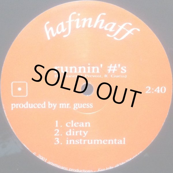 画像1: HAFINHAFF / RUNNIN' #'S (1)