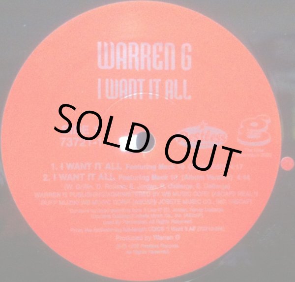 画像2: WARREN G / I WANT IT ALL (2)