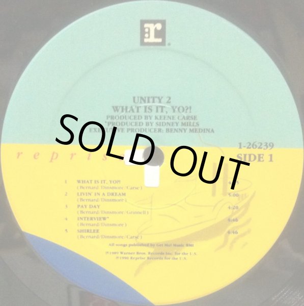 画像2: UNITY 2 / WHAT IS IT, YO?! (LP) (2)