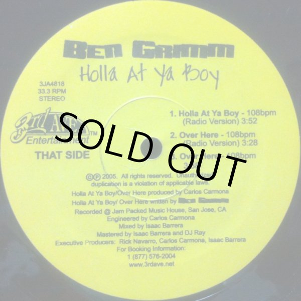 画像1: BEN GRIMM / HOLLA AT YA BODY (1)