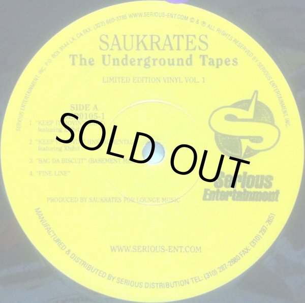 画像1: SAUKRATES / THE UNDERGROUND TAPES -LIMITED EDITION VOL.1- (1)