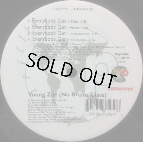 画像1: YOUNG ZEE (NO BRAINS CLASS) / EVERYBODY GET (1)