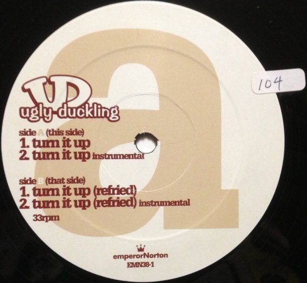 画像2: UGLY DUCKLING / TURN IT UP (2)