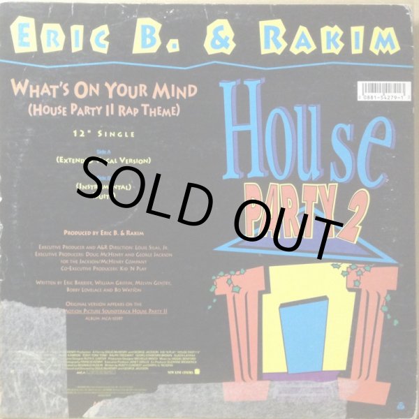 画像2: ERIC B. & RAKIM / WHAT'S ON YOUR MIND (HOUSE PARTY II RAP THEME) (2)