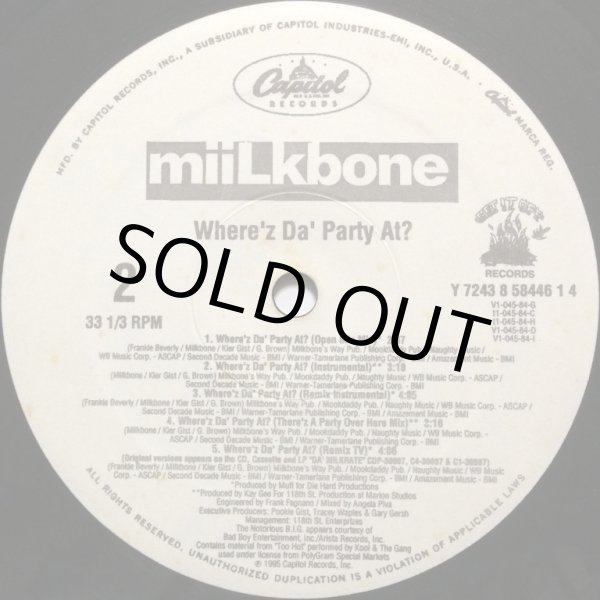 画像2: MIILKBONE / WHERE'Z DA PARTY AT? (2)
