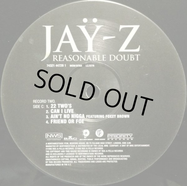 画像2: JAY-Z / REASONABLE DOUBT + LIMITED EDITION 10" (2)