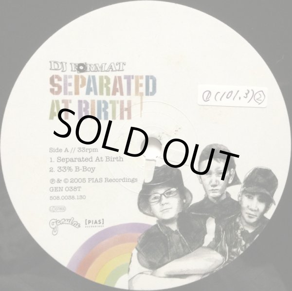 画像2: DJ FORMAT / SEPARATED AT BIRTH (2)