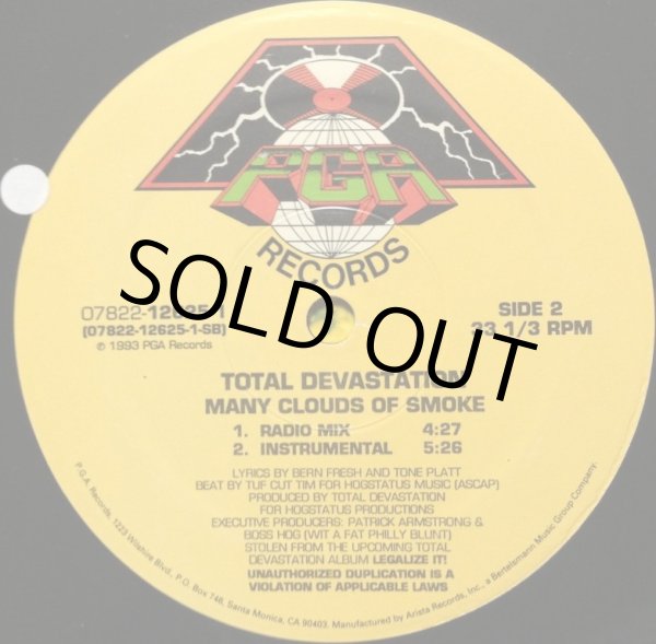 画像3: TOTAL DEVASTATION / MANY CLOWDS OF SMOKE (3)