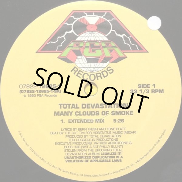 画像2: TOTAL DEVASTATION / MANY CLOWDS OF SMOKE (2)