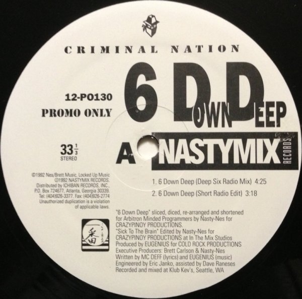 画像1: CRIMINAL NATION / 6 DOWN DEEP (1)
