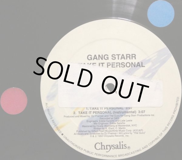 画像2: GANG STARR / TAKE IT PERSONAL (2)