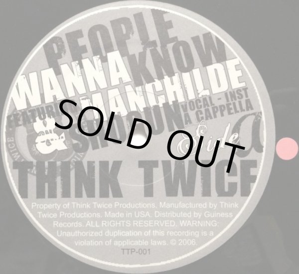 画像2: THINK TWICE / PEOPLE WANNA KNOW (2)