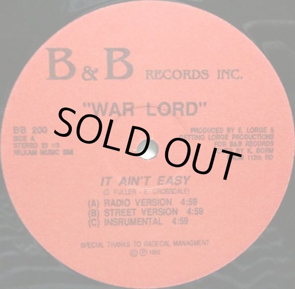 画像2: WAR LORD / IT AIN'T EASY (2)