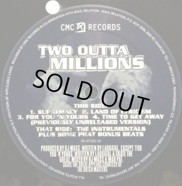 画像2: TWO OUTTA MILLIONS / FOR YOU N' YOURS EP (2)