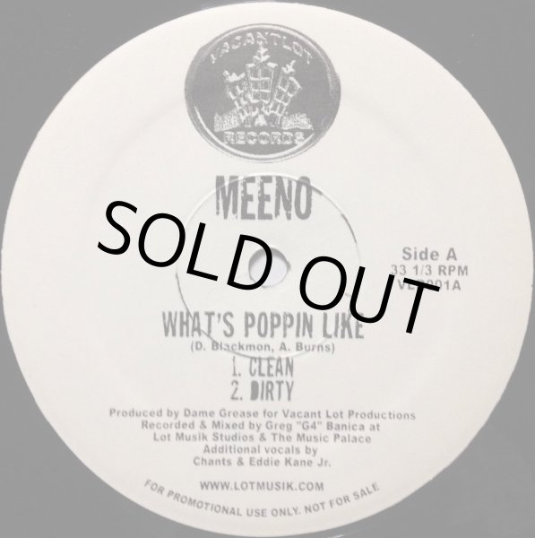 画像1: MEENO / WHAT'S POPPIN LIKE (1)