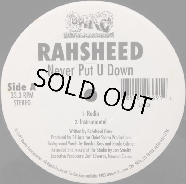 画像2: RAHSHEED / NEVER PUT U DOWN (2)