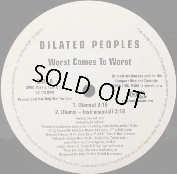 画像2: DILATED PEOPLES / WORST TO COMES WORST (REMIX) (2)