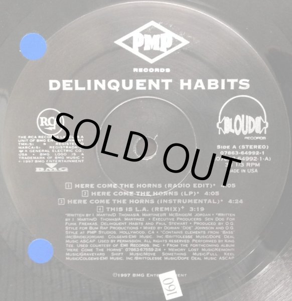 画像2: DELINQUENT HABITS / HERE COME THE HORNS (2)