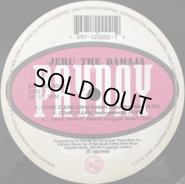 画像2: JERU THE DAMAJA / COME CLEAN (2ND PRESS) (2)