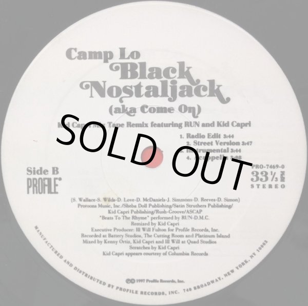 画像2: CAMP LO / BLACK NOSTALJACK (AKA COME ON) -PROMO- (2)