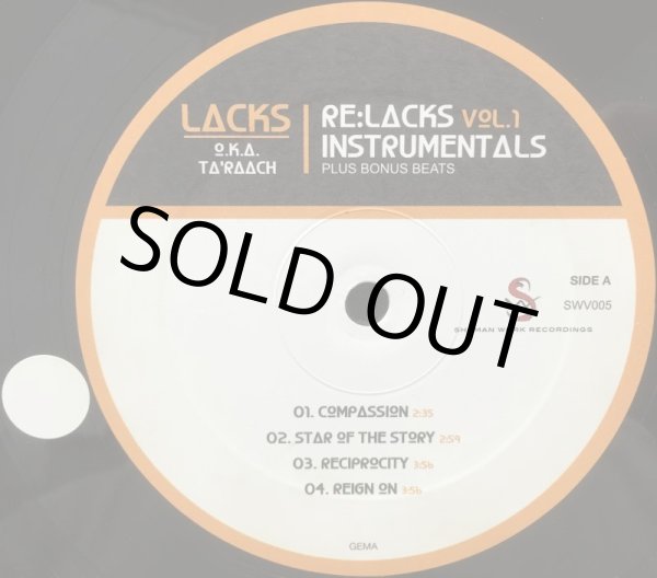 画像2: LACKS / RE:LACKS VOL.1 INSTRUMENTALS PLUS BONUS BEATS (2)