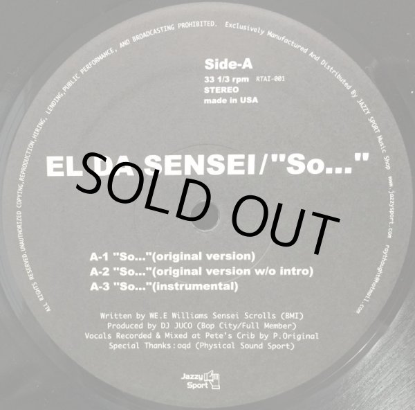 画像1: EL DA SENSEI ・ ARTIFACTS / SO... ・ IT'S GETTIN' HOT REMIX (1)