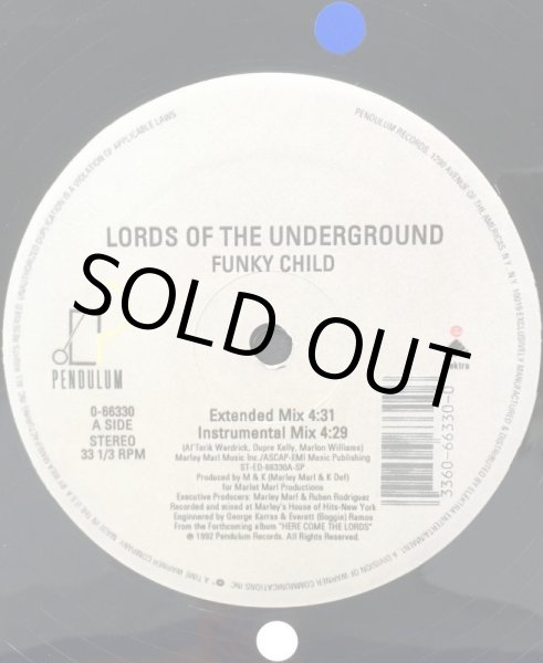 画像2: LORDS OF THE UNDERGROUND / FUNKY CHILD (RE) (2)