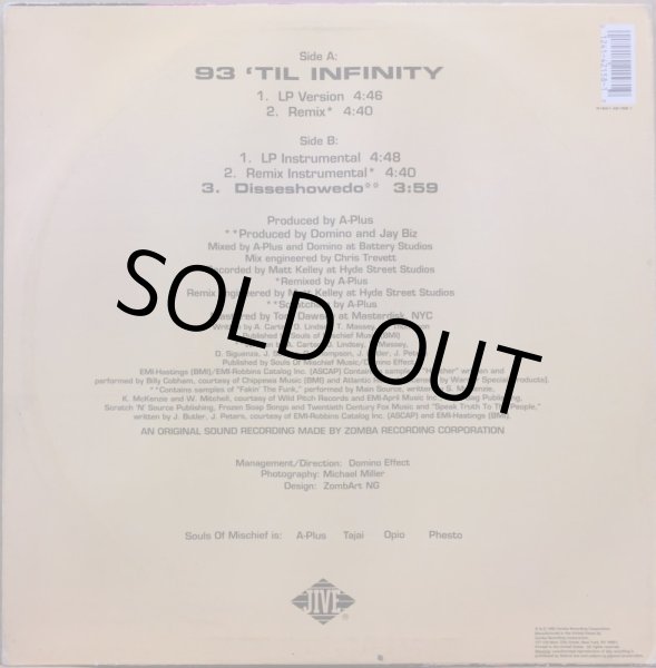 画像2: SOULS OF MISCHIEF / 93 'TIL INFINITY (PROMO) (2)