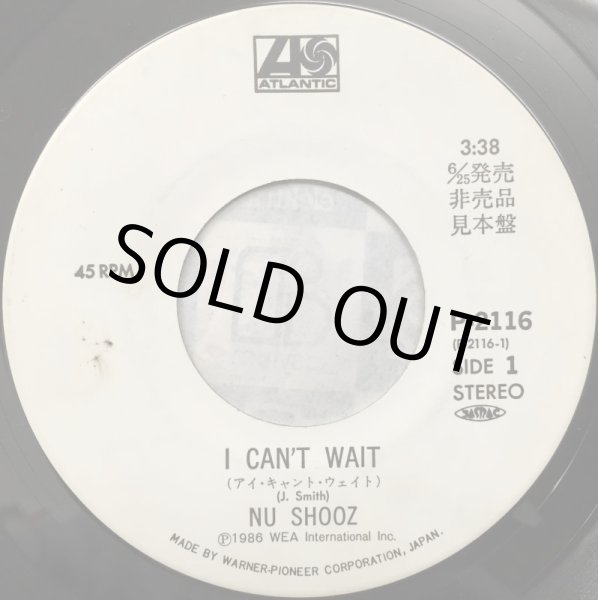 画像2: NU SHOOZ / I CAN'T WAIT (JPN 7") (2)