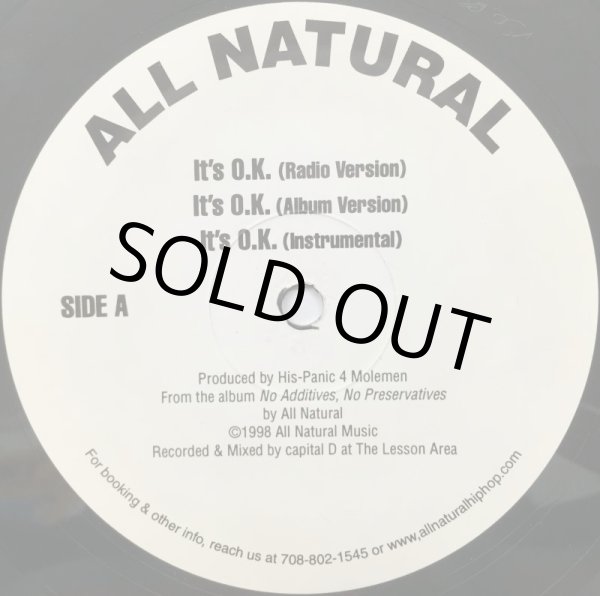 画像1: ALL NATURAL / IT'S O.K. (1)