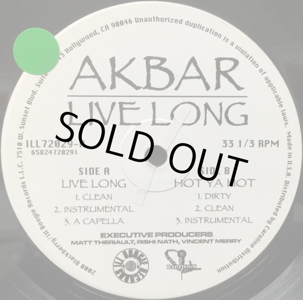 画像2: AKBAR / LIVE LONG (2)