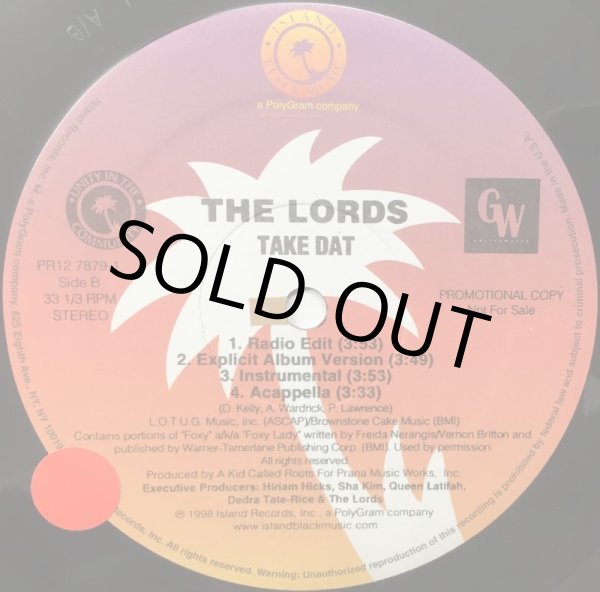 画像2: LORDS, THE / TAKE DAT (2)