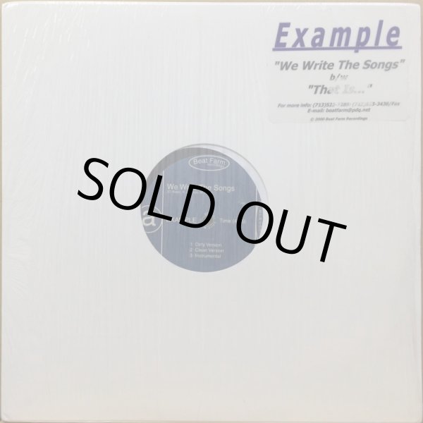 画像1: EXAMPLE / WE WRITE THE SONGS (1)