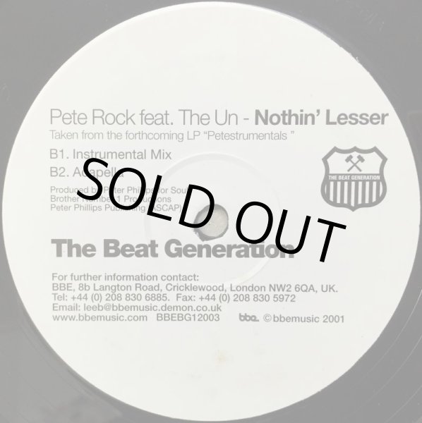 画像2: PETE ROCK / NOTHIN' LESSER (UK) (2)