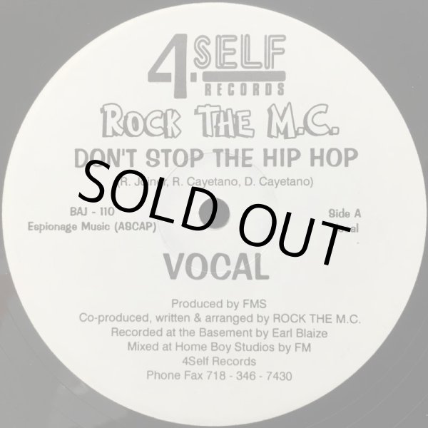 画像1: ROCK THE M.C. / DON'T STOP THE HIP HOP (1)