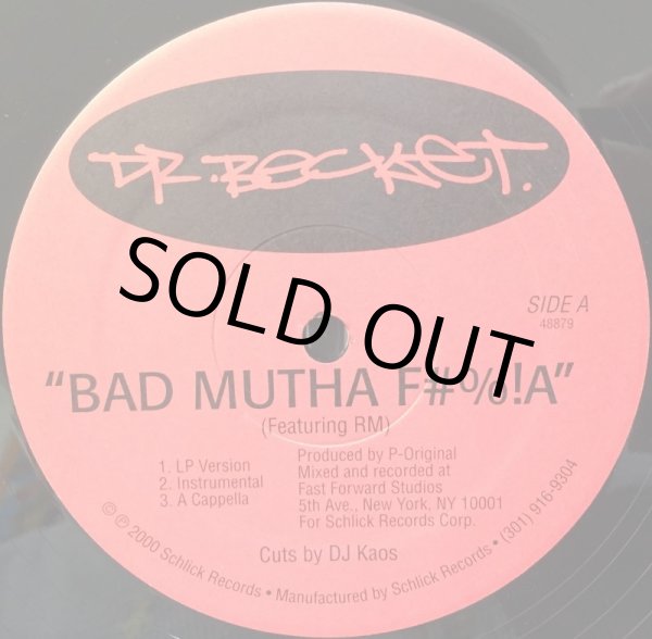画像1: DR. BECKET / BAD MUTHA F#%!A (1)