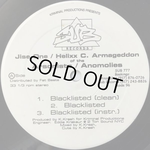 画像1: ARSONISTS・ANOMOLIES / BLACKLISTED (1)