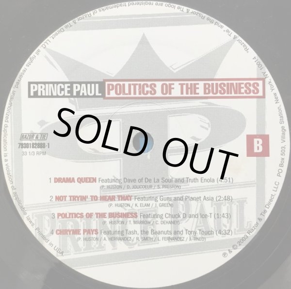 画像2: PRINCE PAUL / POLITICS OF THE BUSINESS (2)