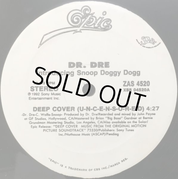 画像1: DR. DRE / DEEP COVER (RE) (1)