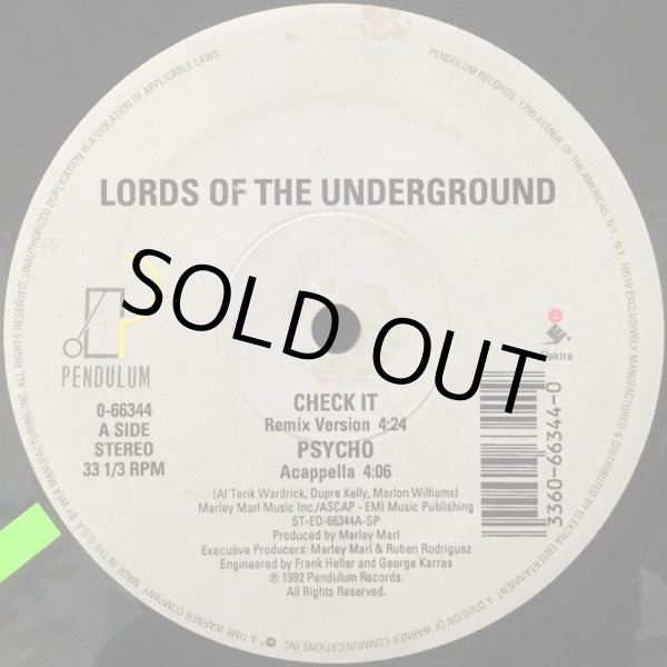 画像1: LORDS OF THE UNDERGROUND / CHECK IT (1)