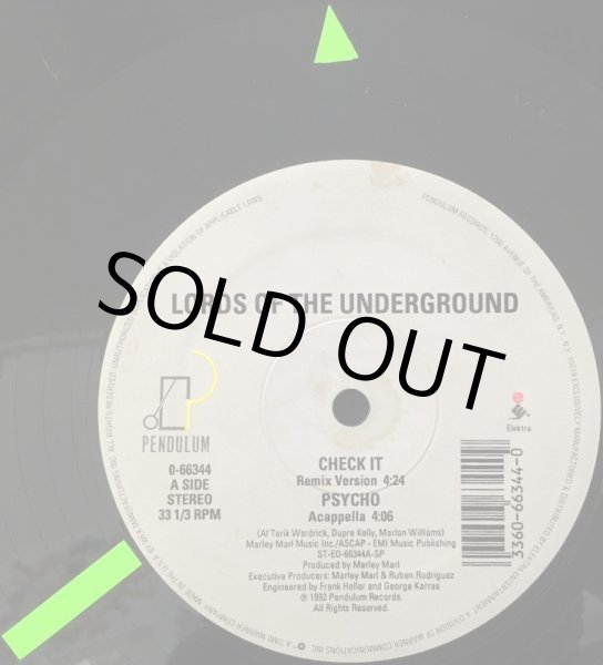 画像2: LORDS OF THE UNDERGROUND / CHECK IT (2)