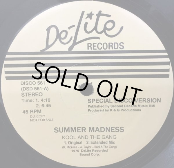 画像1: KOOL AND THE GANG / SUMMER MADNESS (RE) (1)
