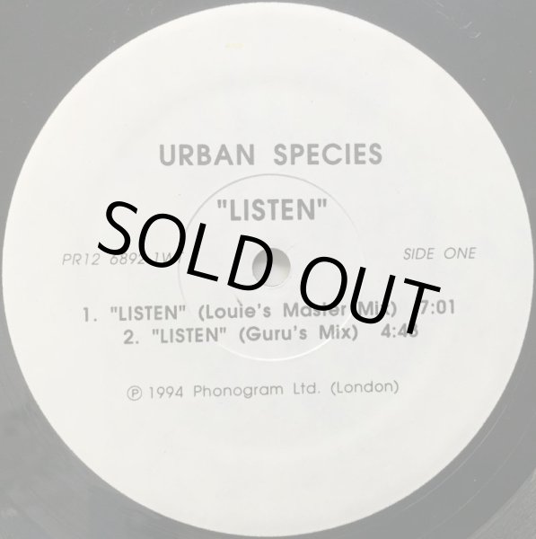 画像1: URBAN SPECIES / LISTEN (US PROMO) (1)