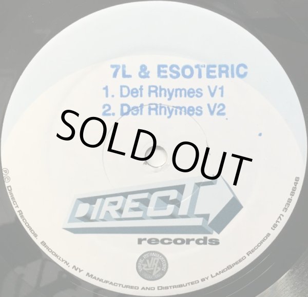 画像1: 7L & ESOTERIC / DEF RHYMES (PROMO) (1)