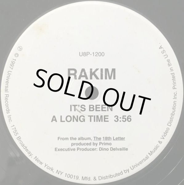 画像1: RAKIM / IT'S BEEN A LONG TIME (1)