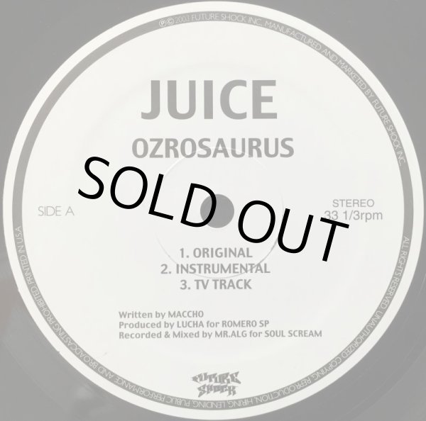 画像1: OZROSAURUS / JUICE (1)