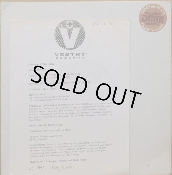 画像2: WEIRDOZ / EVERYDAY -EVERYWHERE- (TEST PRESS) (2)