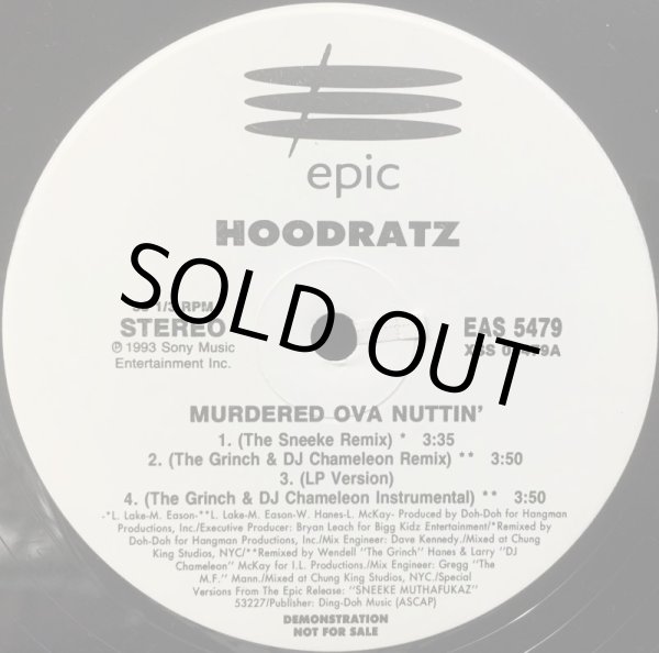 画像2: HOODRATZ / MURDERED OVA NUTTIN' (PROMO) (2)